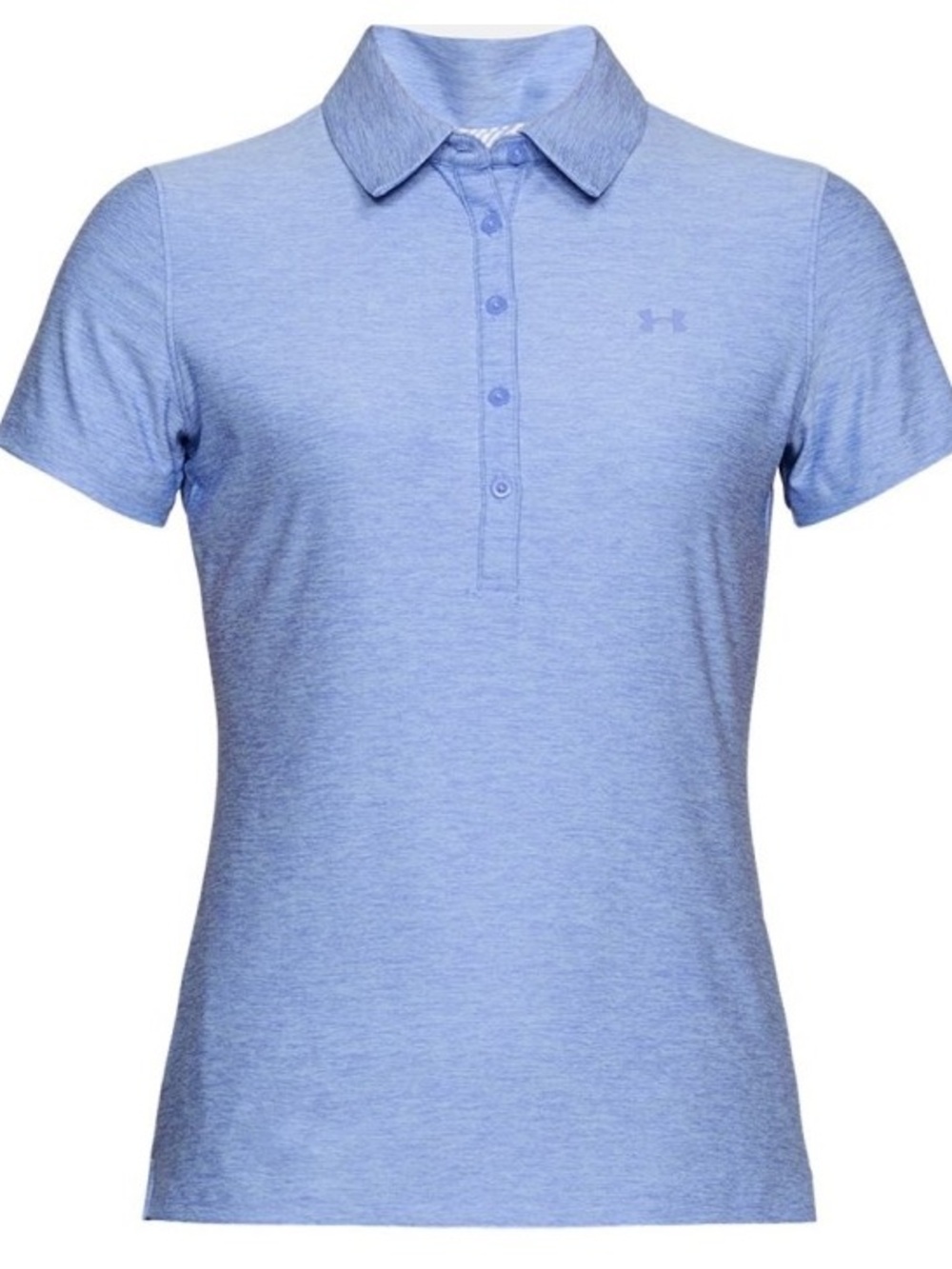 Under Armour Women's Periwinkle Heather Short Sleeve Golf Polo Small